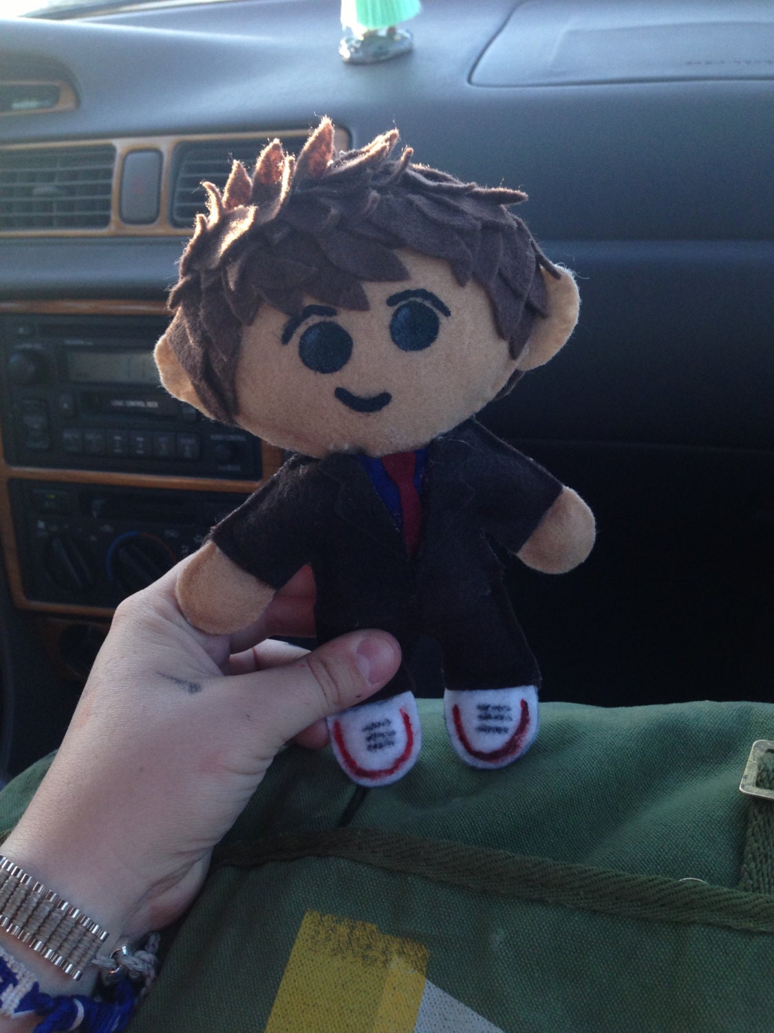cute handmade 10th doctor felt plush doctor who