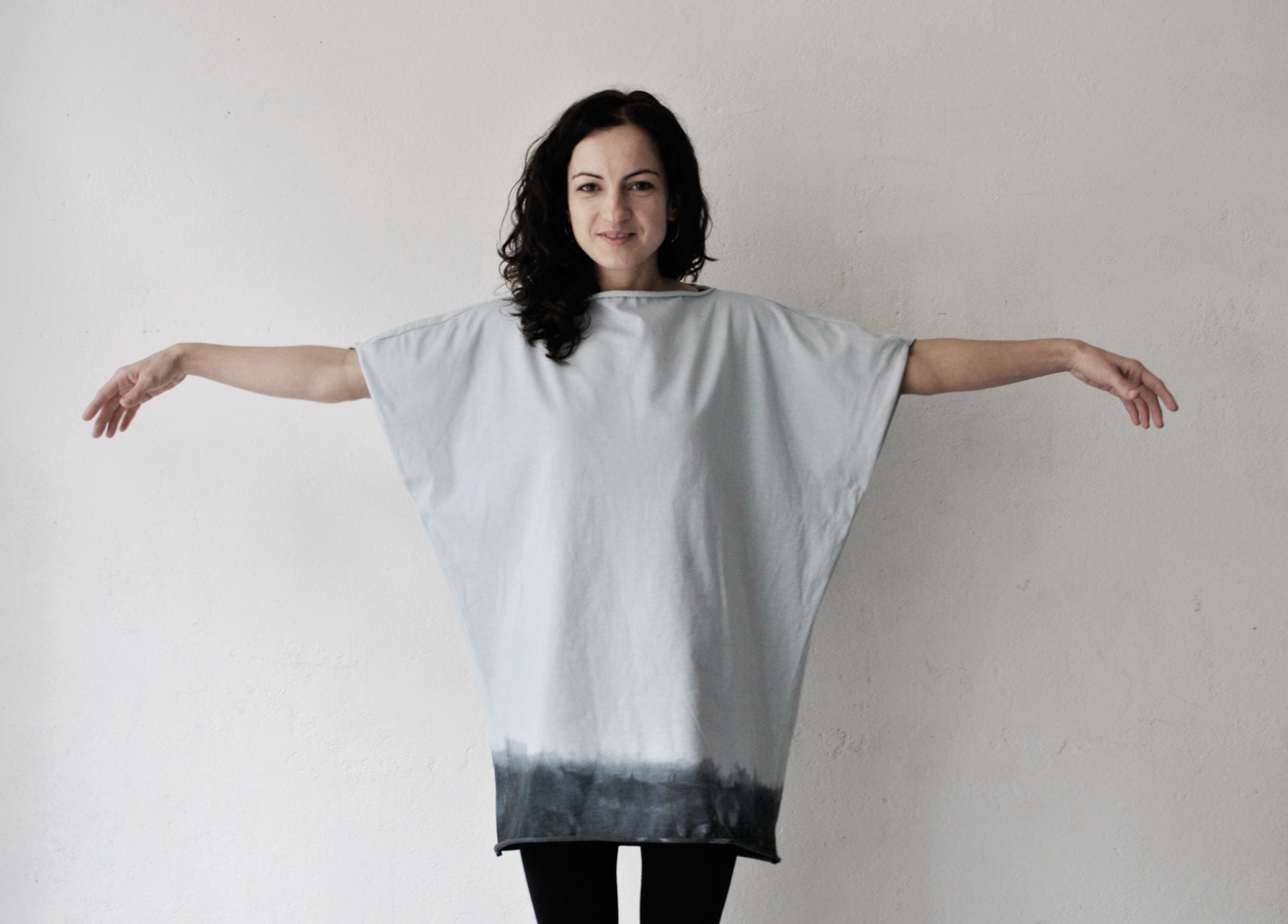 dip dye dress, oversized shirt dress