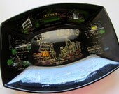 Vintage Las Vegas Platter Bowl Travel Souvenir Sin City