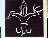 Sportsman Fleur de Lis Coaster