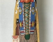 Cheyenne mother Native American Indian no face art doll papoose cradle board
