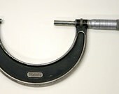 Vintage Vermont Estate Starrett Outside Micrometer Caliper No 436 3 to 4 inch Tool