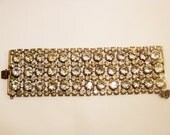 Vintage The Show Must Go On Swarovski Crystal Rhinestone Bracelet by David Mandel