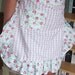 Frilly floral apron