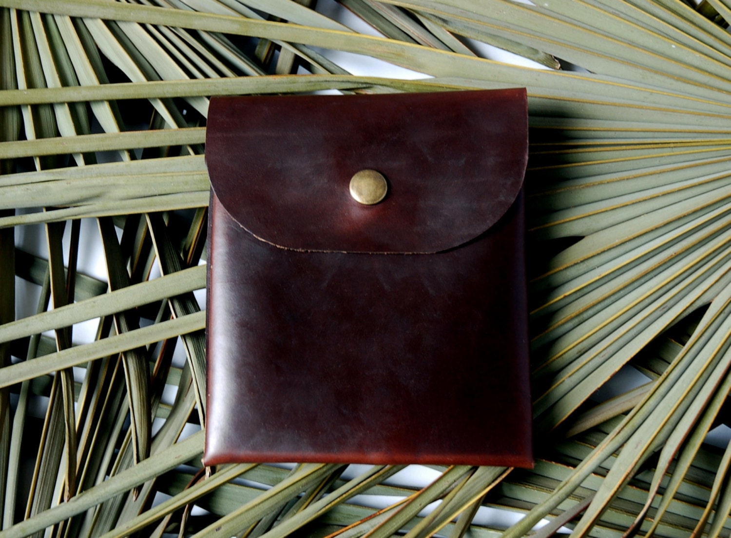 Leather Clutch/ Wallet- Dark Brown Chromexcel Horween leather