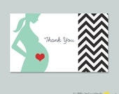 Baby Shower Thank You Cards - Chevron