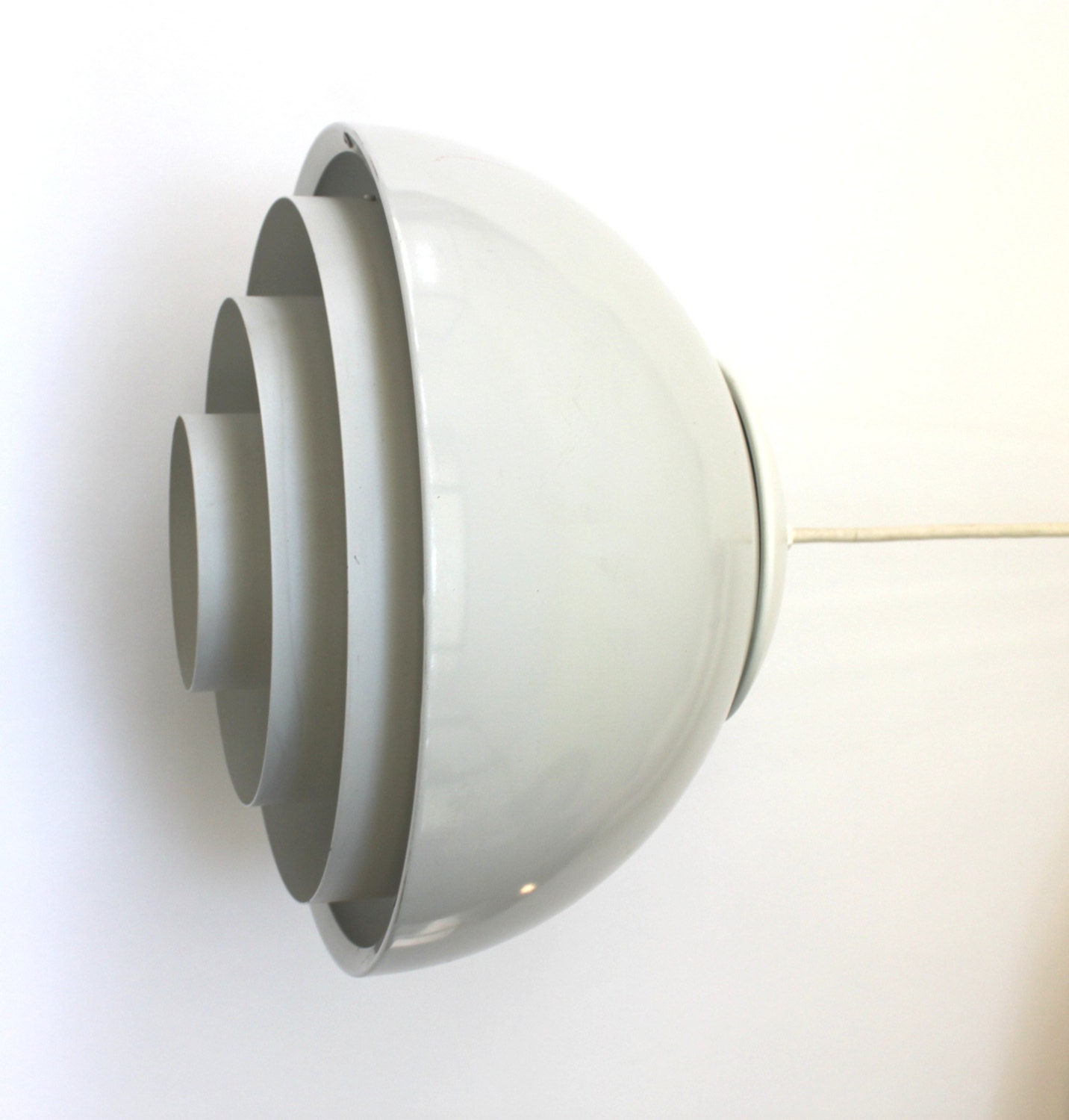 Midcentury Metal Poulsen Style Pendant Lamp - athomemodern