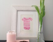 Onesie Love Watercolor Painting