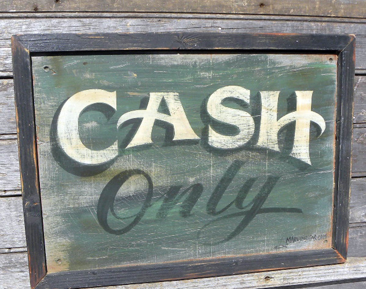 Cash Only sign, wooden, original, wall hanging sign, faux vintage,wall decor