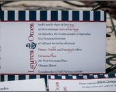 Ahoy Nautical Wedding Invitation Set - Bronze Level