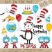 Digital Clipart - Dr Suess Inspired - Cat in a Hat (DC-9449)