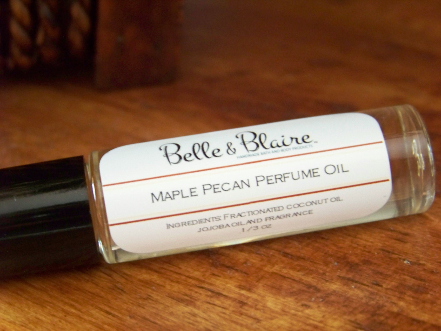 Vegan- Maple Pecan Perfume Oil- Pecan, Maple, Cinnamon, Caramel, Cream- Roll On Perfume