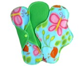 Cloth Menstrual Pad, Beetles, Bugs and Butterflys, 26cm/10"