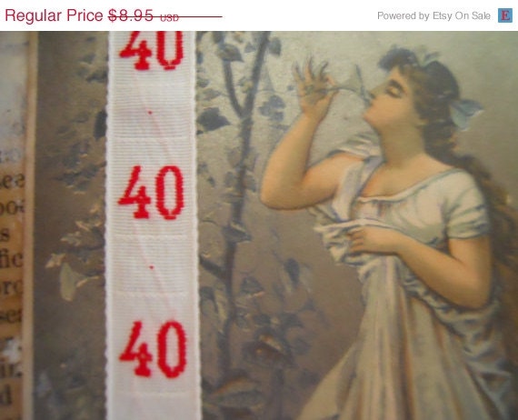Lot Antique French Numbered Dressmaker's Trim No. 40
