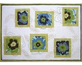 Flower Garden Modern Thread Art Wall Hanging Quilt Patchwork Quilt