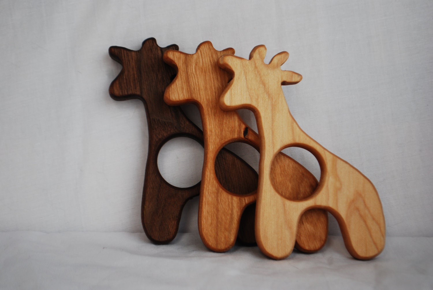 Wood Teether-Giraffe Teether- wooden teether baby toy