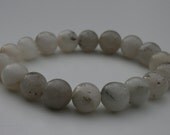 Cleansed and Charged Natural Gemstone and Sterling Silver Bracelet for Holistic Healing