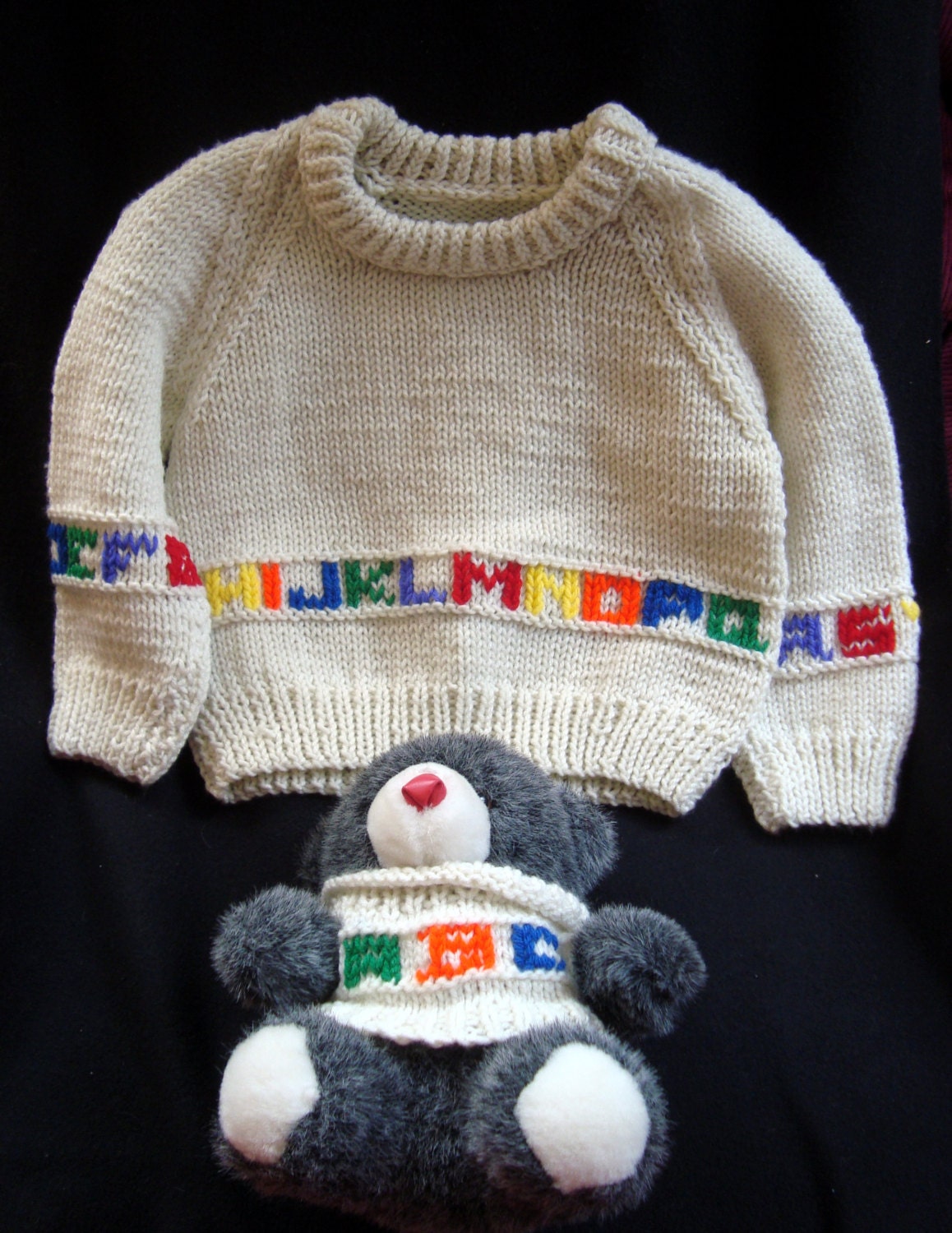 Hand Knitted Child's Sweater for a Girl or Boy