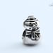 Authentic snow man charm for european charm bracelets