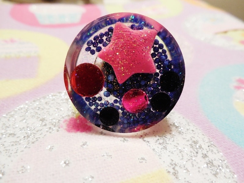 Midnight Sweets :)  Resin Ring w/ Adjustable band