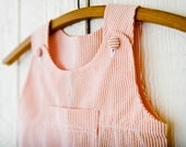 Boys Seersucker Shortalls, Boys Romper, Spring Summer,Jon Jon,  6m 12m 2T 3T 4T 5T, Baby Toddler, Shorts