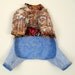 Small Dog's Cowboy Shirt & Stonewashed Jeans One-piece Cotton Shih Tzu