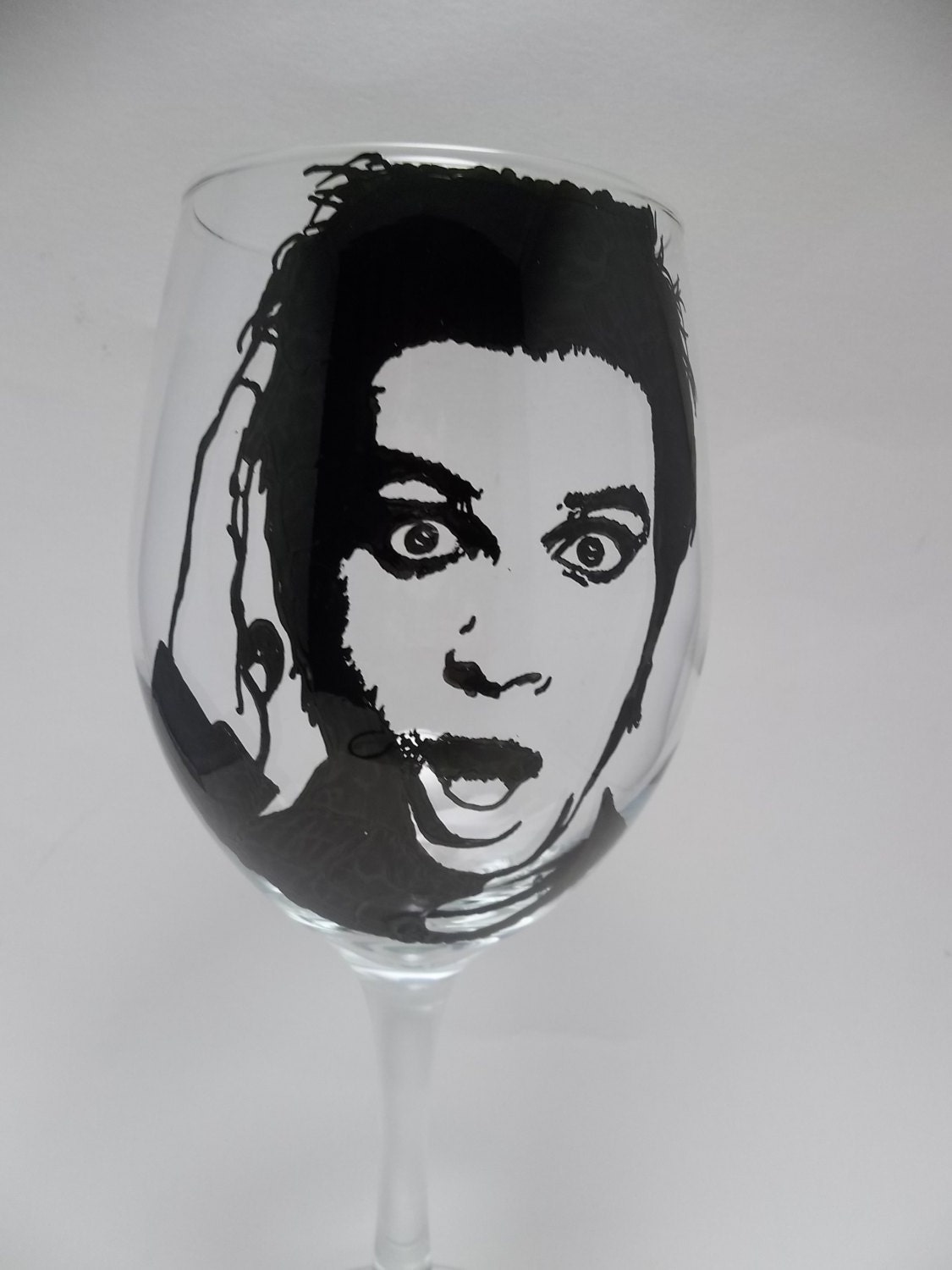 Brendan Urie, Panic at the Disco, Painted wine glass