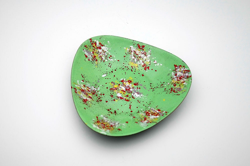 Kämling Falkensee enamel copper dish (1960s)