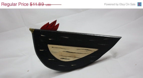 On Sale 20% off Chicken,Wall Hanging, Shelf Sitter, Primitive, Country, Farmhouse, Barnyard