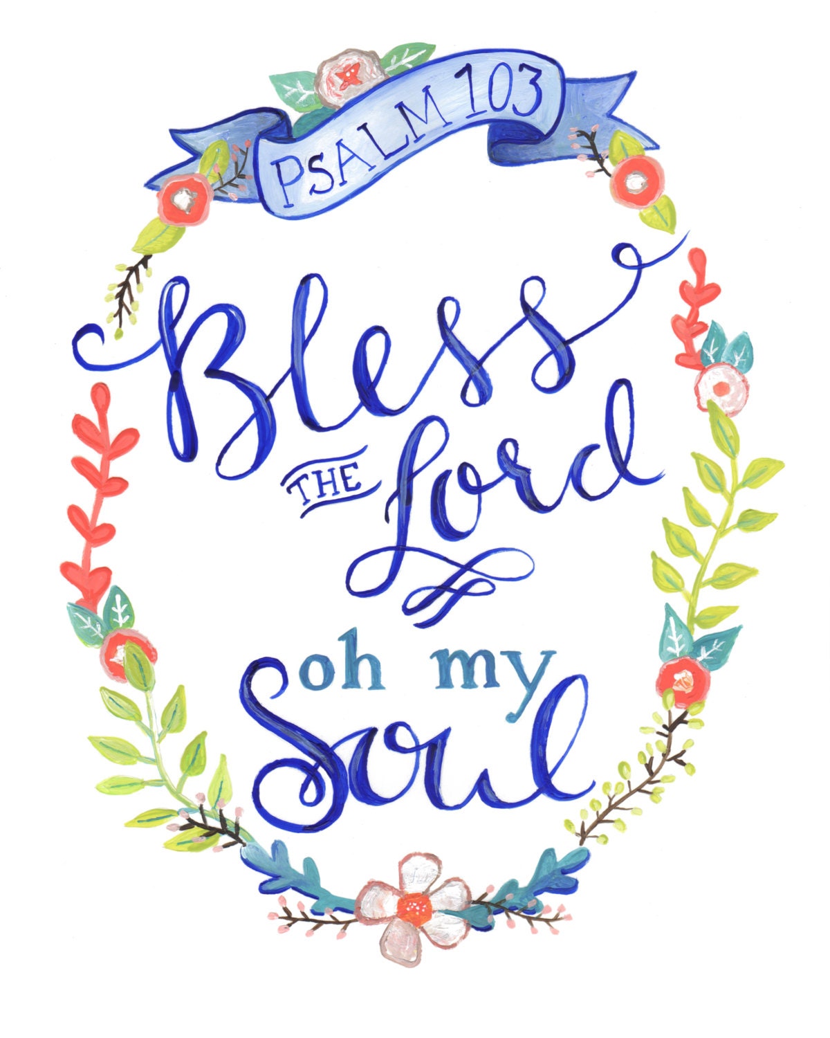 Psalm 103 - 8" x 10" print