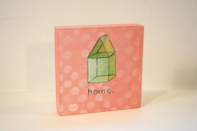 Art Block 4" x 4" - Home