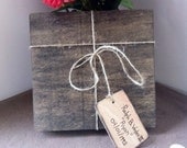 Cigar Box For Groomsmen - Wedding Gift - Carved Name Tag - Rustic Twine - Cigar Box /Holder