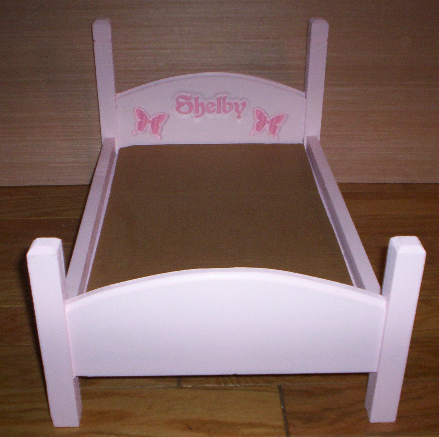 Handcrafted American Girl doll size bed personalized with child's name ...