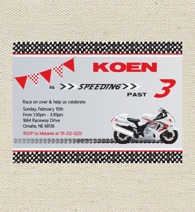 Motorbike Birthday Invitation Printable Il_570xn