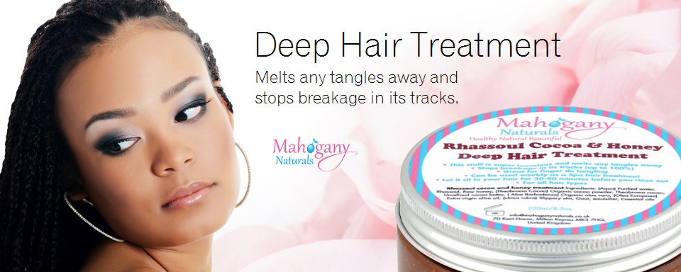 Rhassoul ,Cocoa & Honey Deep Hair Treatment
