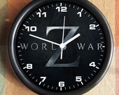 WORLD WAR Z Zombie 10 inch Resin Wall Clock Movie Weddings  Christmas QuickShip