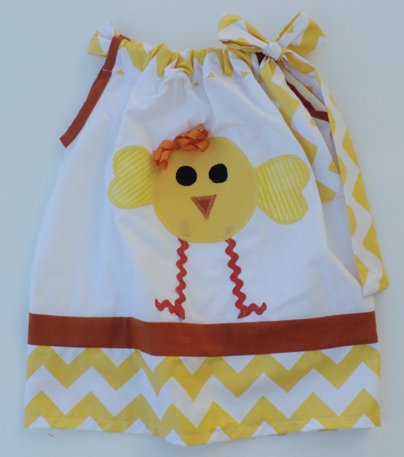 Baby Girl Easter Dress - "My Little Chevron Chic-A-Dee"
