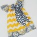 Custom Boutique Chevron Peasant Dress
