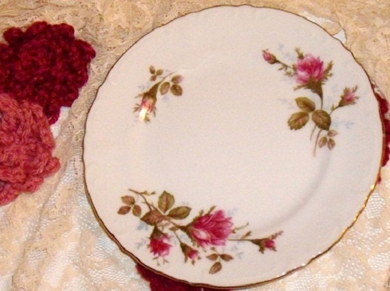 Vintage Royal Rose Fine China Japan Bread Plate