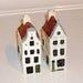 Vintage Dutch Canal Houses Royal Goedewaagen Poly Delft Holland, Amsterdam Singel