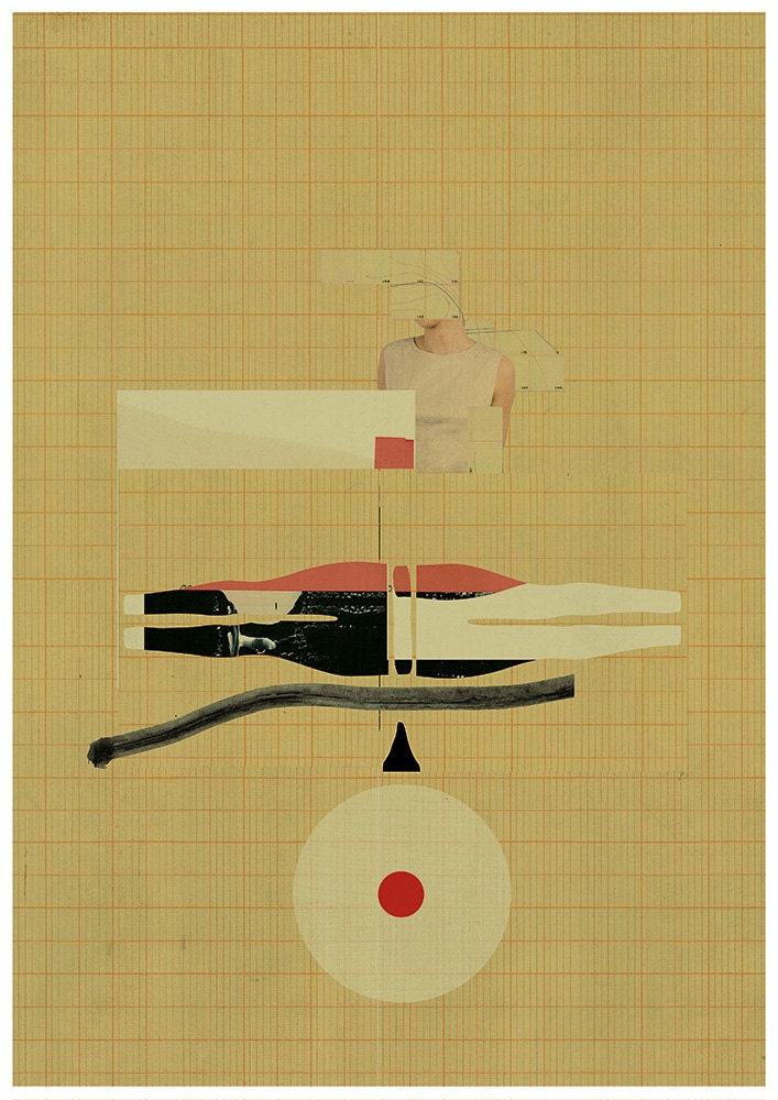 Abstract collage, Abstract composition 68