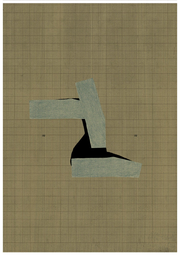 Abstract collage, Abstract composition 73