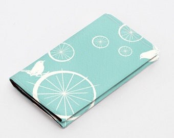 Business card holder /mini wallet /business card wallet /gift card case men women - bird spokes