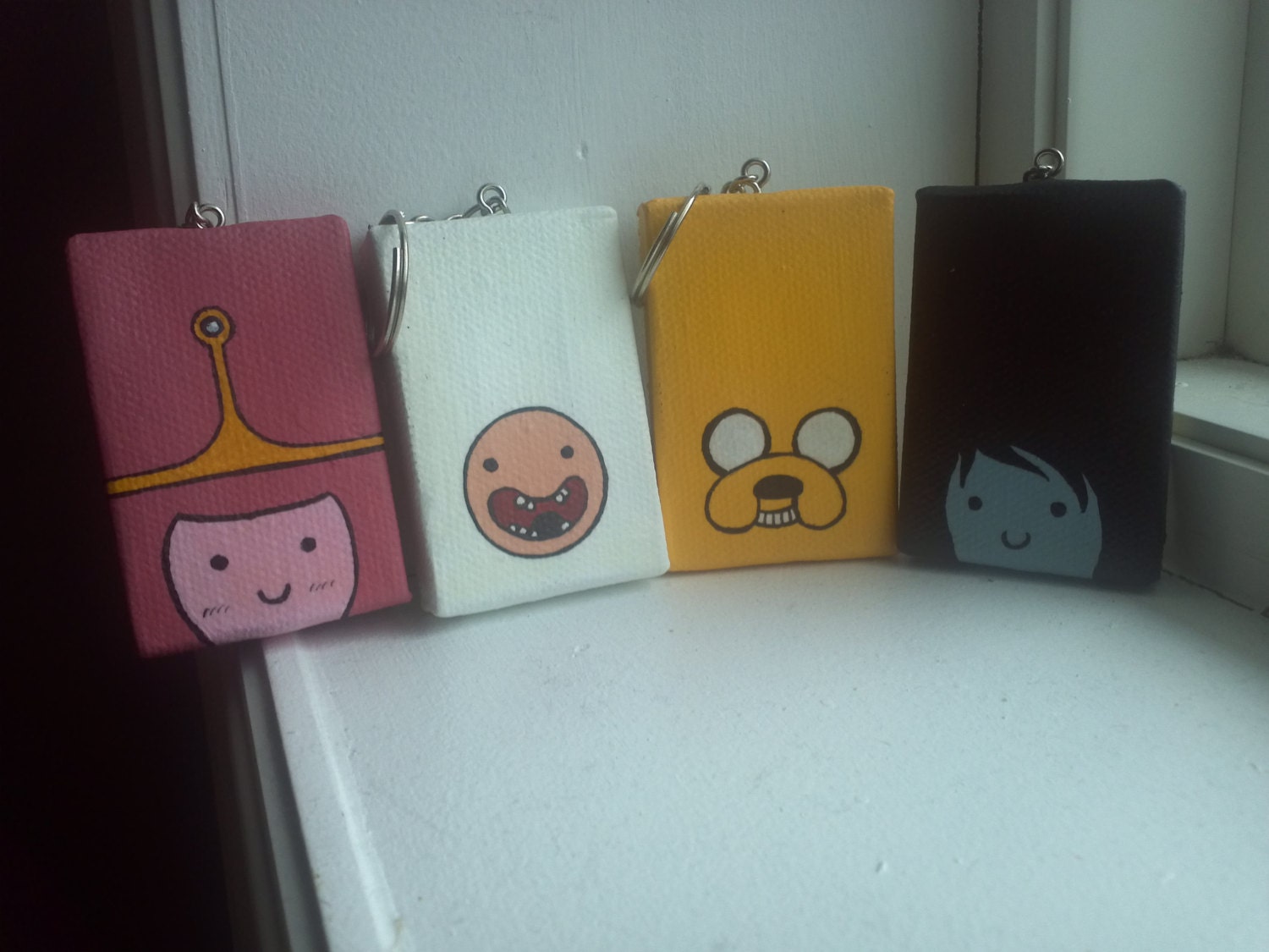 Adventure Time Painted Mini Tangle Keychains