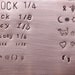 Personalized Hand Stamped Money Clip small 1/2" wide