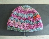 Pink baby girl hat, Crochet Baby Cloche, Baby Sock Cap, Pink Infant Beanie, Baby Spring Easter Hat, Snow Hat, Crochet Cloche, Toddler Cap