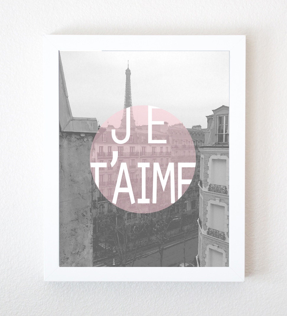 Paris Je T'aime 8x10