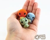 Kanto Region Baby Starter Mini Amigurumi Set