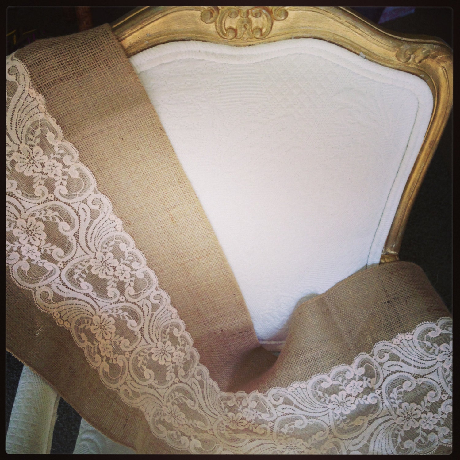 Antique Peach, Light Pink, Blush, Taupe, Pastel, Lace, Wedding,  Burlap Runner 12"x108".  Romantic, Shabby Chic, Vintage, or  Rustic Wedding