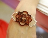 Marrakesh duo acrylic monogram bracelet (an original ElizaJayCharm design)
